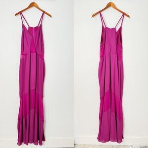 Fame And Partners V-Neck Maxi Dress